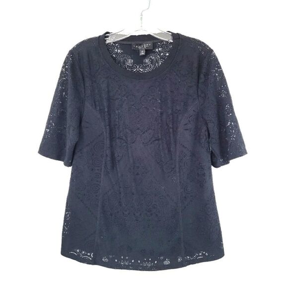 LAUNDRY BY SHELLI SEGAL lined lace top - Picture 1 of 7
